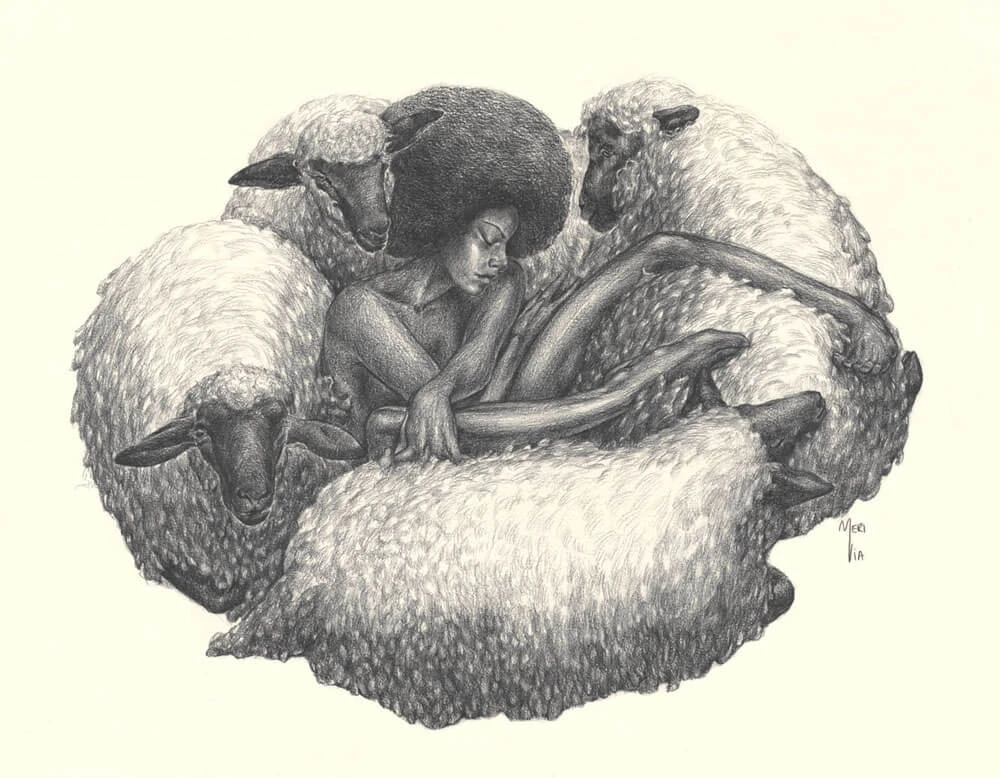 Comfortable Black 38x50cm